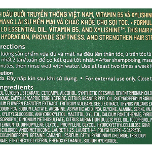 Kem ủ tóc bưởi Cocoon giảm gãy rụng và làm mềm tóc hũ 200ml