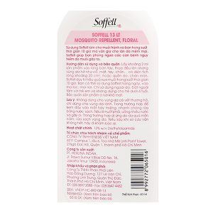 Kem Soffell hương hoa giúp chống muỗi cho bé chai 60ml