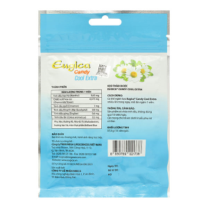 Kẹo ngậm thảo dược Eugica Candy Cool Extra giảm đau họng gói 15 viên