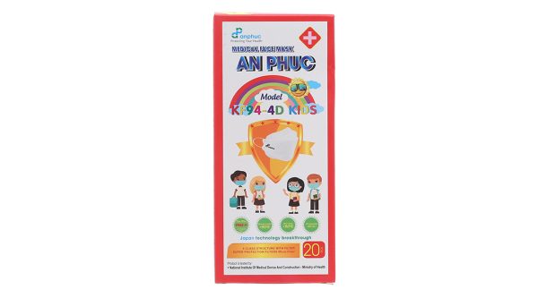 Khẩu trang y tế trẻ em An Phúc K94-4D 3 lớp có họa tiết hộp 20 cái