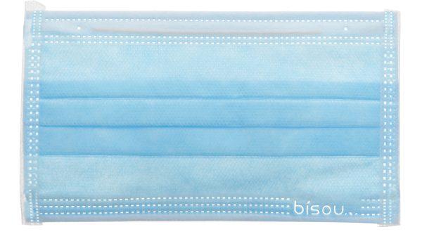 Khẩu trang y tế Bísou 4 lớp màu xanh hộp 50 cái