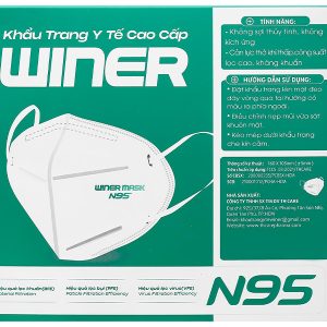 Khẩu trang y tế Winer N95 4 lớp màu trắng hộp 10 cái