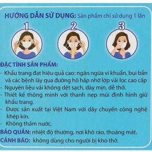 Khẩu trang y tế An Phúc 4 lớp màu xanh hộp 50 cái
