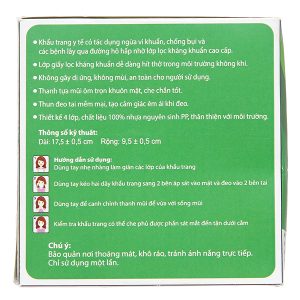 Khẩu trang y tế Trí Đức 4 lớp màu xanh hộp 50 cái