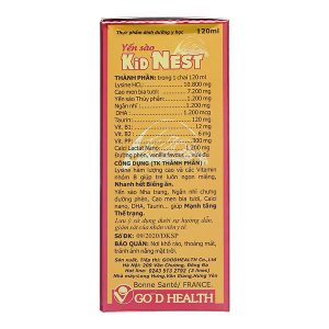 Yến Sào Kid Nest giúp kích thích ăn ngon cho trẻ chai 120ml