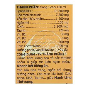 Yến Sào Kid Nest giúp kích thích ăn ngon cho trẻ chai 120ml