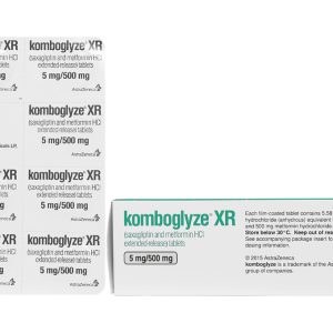 Komboglyze XR 5mg/500mg trị đái tháo đường (4 vỉ x 7 viên)