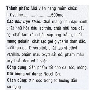 Philife L-Cystine làm đẹp da, tóc, móng hộp 60 viên
