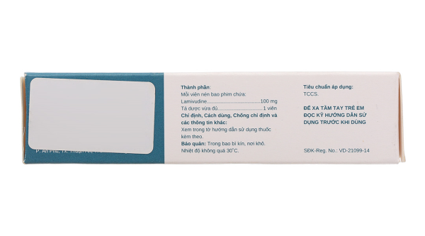 Lamone 100 trị viêm gan siêu vi B mãn tính (3 vỉ x 10 viên)