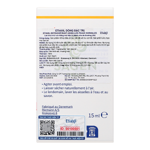 Lăn khử mùi Etiaxil giúp khử mùi hôi dưới cánh tay cho da thường chai 15ml