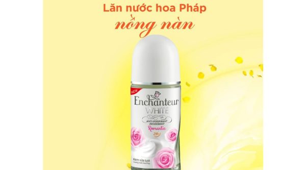 Lăn khử mùi Enchanteur White Romantic da trắng mịn màng chai 50ml