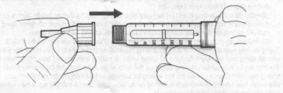 Để kim thẳng hàng với thân bút, và vẫn giữ thẳng khỉ gắn vào (vặn hoặc ấn vào, tùy loại kim).