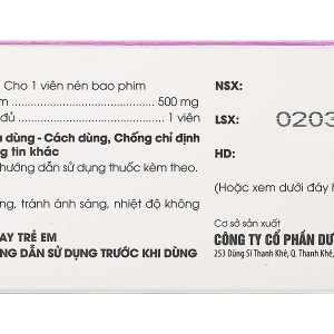 Levpiram 500mg điều trị động kinh (5 vỉ x 10 viên)
