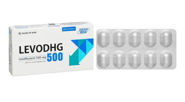 Levodhg 500 điều trị nhiễm khuẩn (3 vỉ x 10 viên)