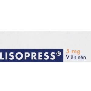 Lisopress 5mg trị tăng huyết áp, suy tim (2 vỉ x 14 viên)