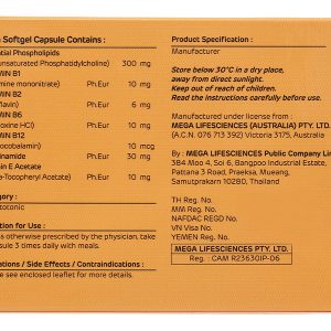 Livolin Forte hỗ trợ trị các bệnh lý về gan (3 vỉ x 10 viên)