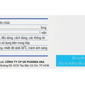 Lomazole 5mg trị cường giáp, xạ trị iod (10 vỉ x 10 viên)