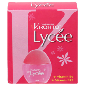 Dung dịch nhỏ mắt V.Rohto Lycée trị đỏ mắt, ngứa mắt, mỏi mắt lọ 13ml