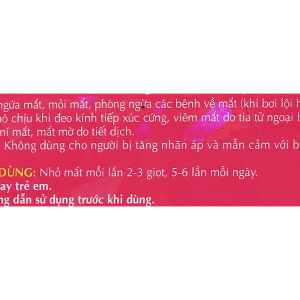 Dung dịch nhỏ mắt V.Rohto Lycée trị đỏ mắt, ngứa mắt, mỏi mắt lọ 13ml