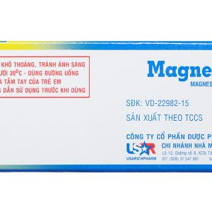 Magnesi B6 Phong Phú trị thiếu magie, giảm lo âu, căng thẳng (5 vỉ x 10 viên)