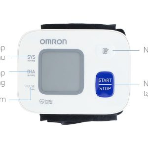 Máy đo huyết áp cổ tay tự động Omron Hem-6161