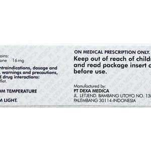 Medexa 16mg thuốc kháng viêm (5 vỉ x 6 viên)