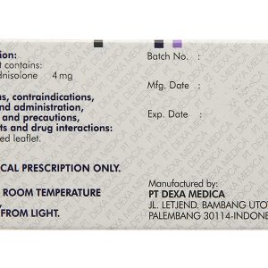 Medexa 4mg thuốc kháng viêm, ức chế miễn dịch (10 vỉ x 10 viên)