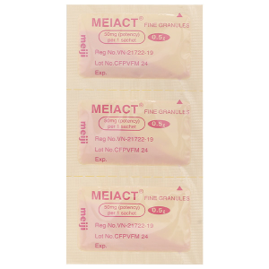 Thuốc bột Meiact Fine Granules 50mg trị nhiễm khuẩn (21 gói x 0.5g)