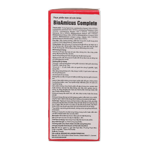 Men vi sinh BioAmicus Complete giúp bổ sung lợi khuẩn, tăng đề kháng lọ 10ml