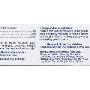 Kem bôi Methocylat giảm đau cơ, xương khớp tuýp 20g