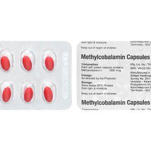 Methylcobalamin Capsules 1500mcg điều trị bệnh lý thần kinh ngoại biên (3 vỉ x 10 viên)