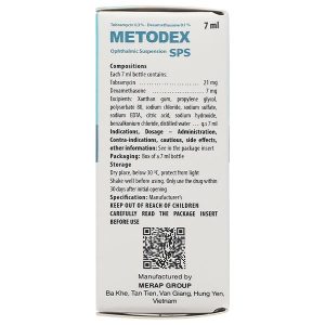 Thuốc nhỏ mắt Metodex SPS 0.3%/0.1% điều trị viêm ở mắt có đáp ứng với steroid chai 7ml