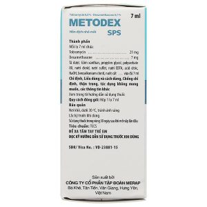 Thuốc nhỏ mắt Metodex SPS 0.3%/0.1% điều trị viêm ở mắt có đáp ứng với steroid chai 7ml