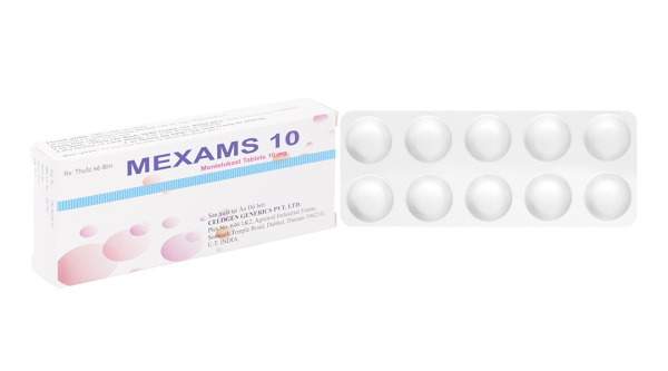 Mexams 10 trị hen suyễn (3 vỉ x 10 viên)
