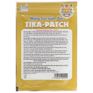 Miếng dán Tika-Patch giảm đau cơ, xương khớp (7cm x 10cm) gói 4 miếng