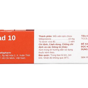 Mifestad 10 thuốc tránh thai khẩn cấp trong vòng 120 giờ (1 vỉ x 1 viên)