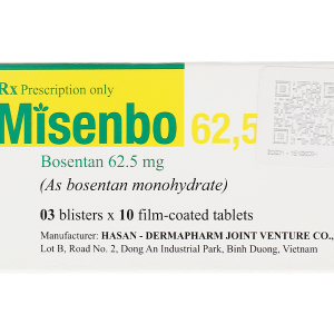 Misenbo 62.5 trị tăng huyết áp (3 vỉ x 10 viên)