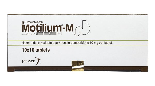 Motilium-M 10mg trị triệu chứng nôn và buồn nôn (10 vỉ x 10 viên)