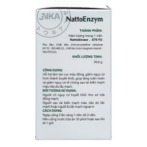 NattoEnzym hỗ trợ tan cục máu đông, ngừa đột quỵ hộp 90 viên