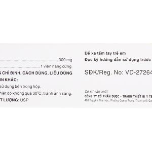 Neucotic 300mg hỗ trợ trị động kinh cục bộ, trị đau thần kinh (3 vỉ x 10 viên)