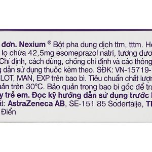 Bột pha tiêm Nexium 40mg trị trào ngược dạ dày-thực quản hộp 1 lọ 40mg
