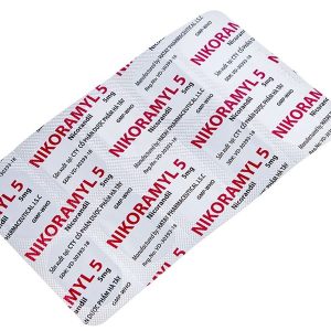 Nikoramyl 5 phòng và điều trị cơn đau thắt ngực (3 vỉ x 10 viên)