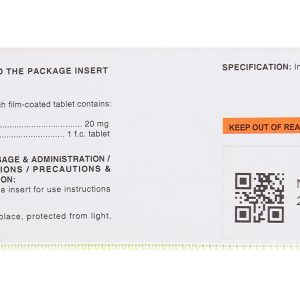 Nilkey 20mg trị bệnh trầm cảm, hội chứng hoảng sợ (10 vỉ x 10 viên)