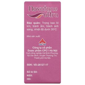 Dung dịch nhỏ mắt Novotane ultra làm dịu mắt, giảm tình trạng kích ứng mắt chai 5ml