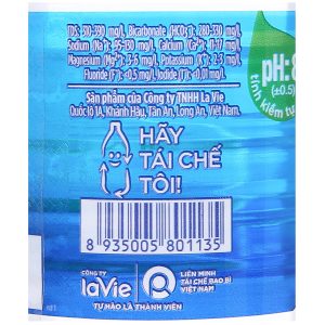 Nước khoáng Lavie chai 500ml