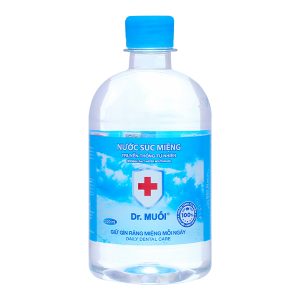 Nước súc miệng Dr. Muối ngừa vi khuẩn, giảm mùi hôi miệng chai 500ml