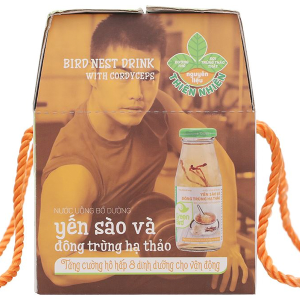 Nước yến sào và đông trùng hạ thảo Green Bird hộp 6 chai x 185ml