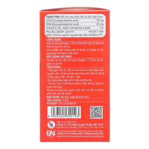 Dầu cá Omega 3 Kids phát triển não bộ, cải thiện thị lực lọ 60 viên