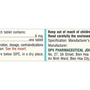 Opelomin 6 trị giun chỉ, giun lươn (2 vỉ x 2 viên)