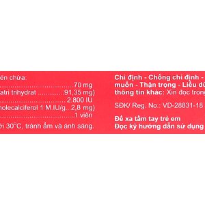 Ostagi-D3 ngăn ngừa và điều trị loãng xương (1 vỉ x 4 viên)